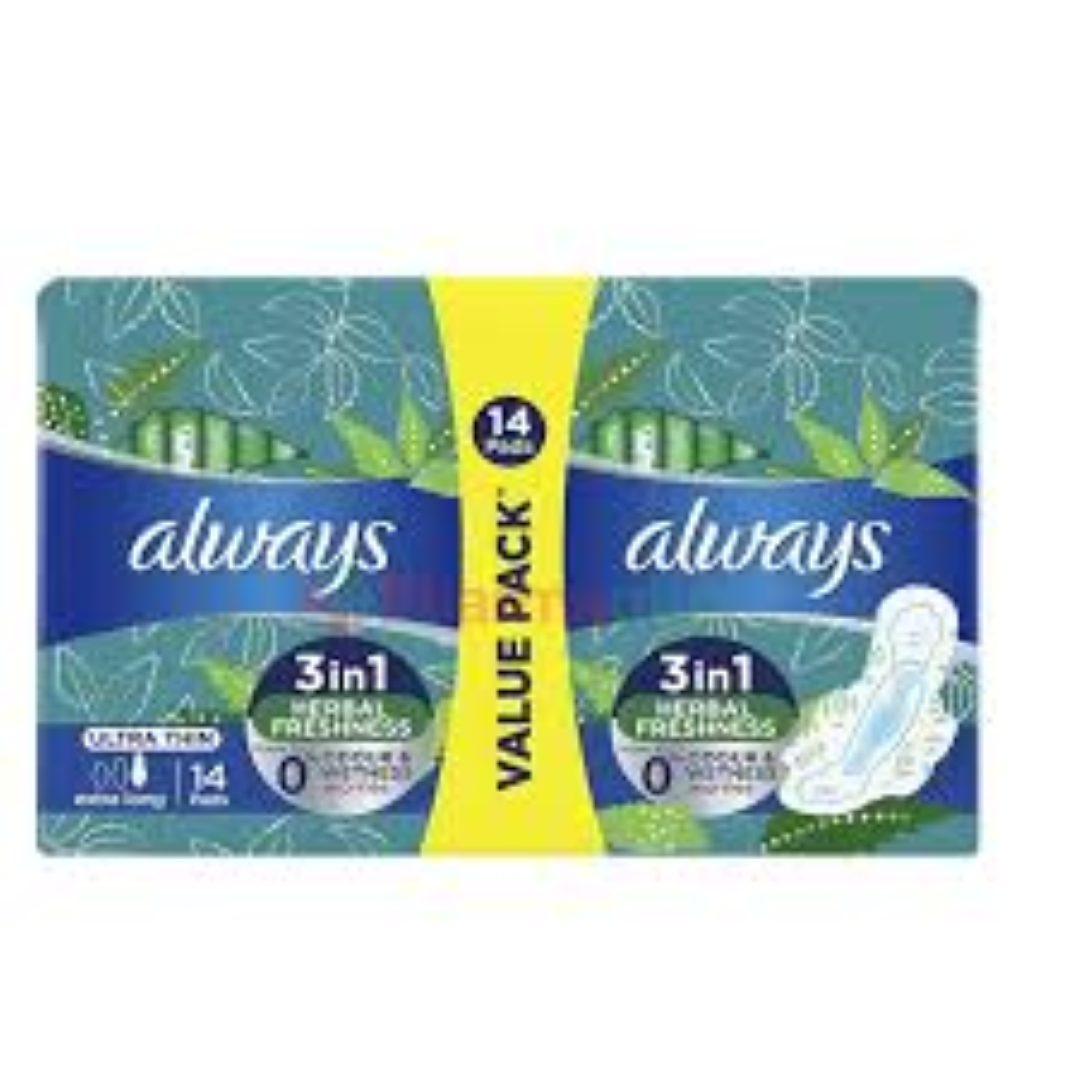 ALWAYS ULT XTRA LONG DUO 12X14